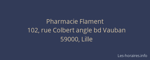 Pharmacie Flament
