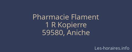 Pharmacie Flament