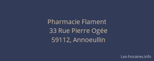 Pharmacie Flament
