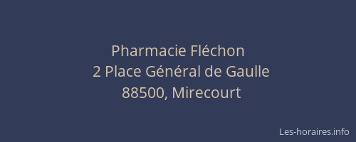 Pharmacie Fléchon