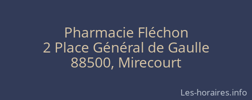 Pharmacie Fléchon