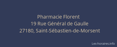 Pharmacie Florent