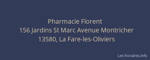 Pharmacie Florent