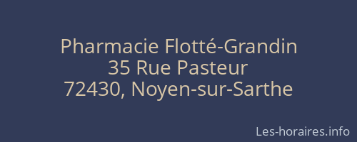 Pharmacie Flotté-Grandin