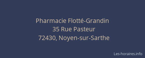 Pharmacie Flotté-Grandin