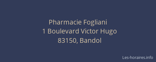 Pharmacie Fogliani