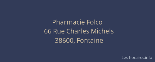 Pharmacie Folco