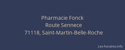 Pharmacie Fonck