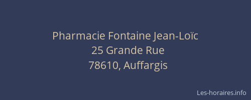 Pharmacie Fontaine Jean-Loïc