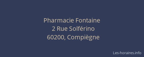 Pharmacie Fontaine