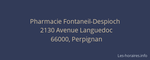 Pharmacie Fontaneil-Despioch