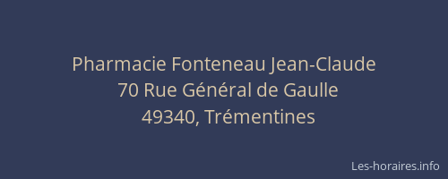 Pharmacie Fonteneau Jean-Claude
