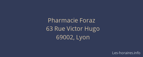 Pharmacie Foraz