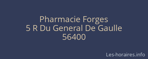 Pharmacie Forges