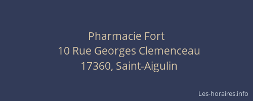 Pharmacie Fort