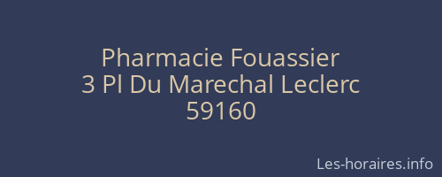 Pharmacie Fouassier