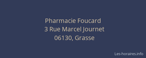 Pharmacie Foucard