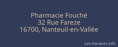 Pharmacie Fouché