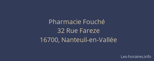 Pharmacie Fouché