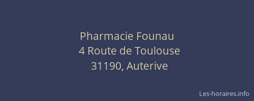 Pharmacie Founau