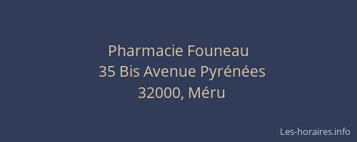Pharmacie Founeau
