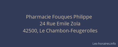Pharmacie Fouques Philippe