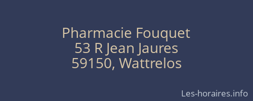 Pharmacie Fouquet