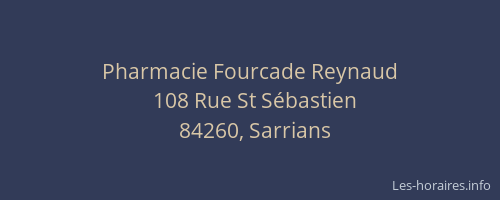 Pharmacie Fourcade Reynaud