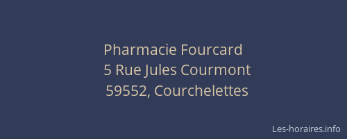 Pharmacie Fourcard
