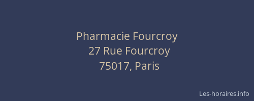 Pharmacie Fourcroy