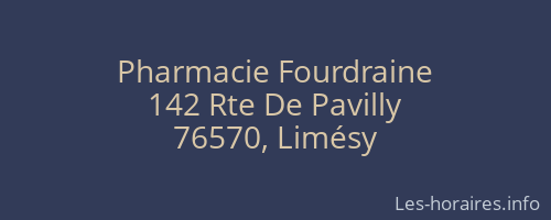 Pharmacie Fourdraine