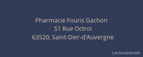 Pharmacie Fouris Gachon