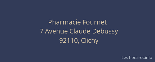 Pharmacie Fournet