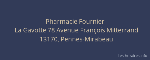 Pharmacie Fournier