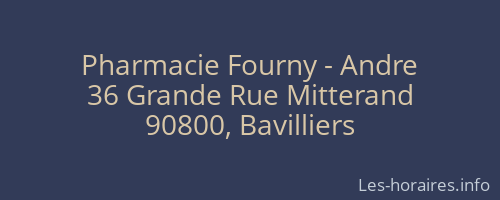 Pharmacie Fourny - Andre
