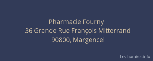 Pharmacie Fourny