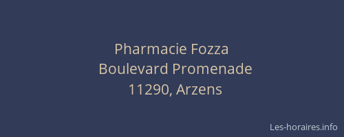 Pharmacie Fozza