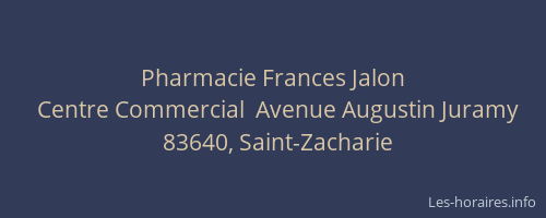 Pharmacie Frances Jalon