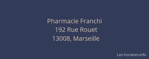 Pharmacie Franchi