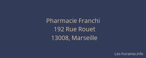 Pharmacie Franchi