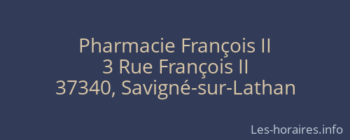 Pharmacie François II