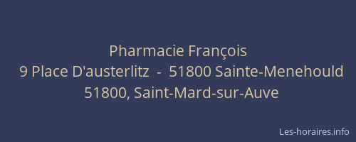 Pharmacie François