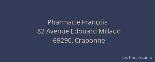 Pharmacie François