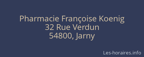 Pharmacie Françoise Koenig