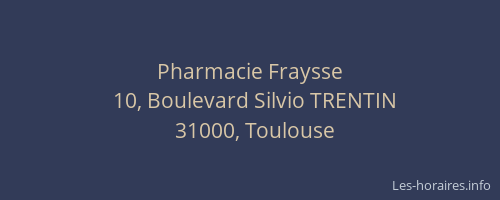 Pharmacie Fraysse