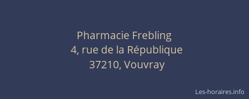 Pharmacie Frebling