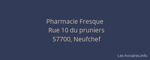 Pharmacie Fresque
