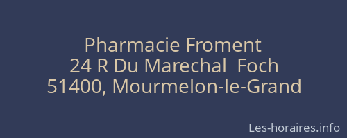 Pharmacie Froment
