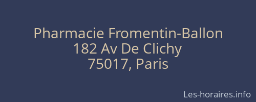 Pharmacie Fromentin-Ballon