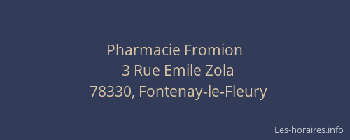 Pharmacie Fromion